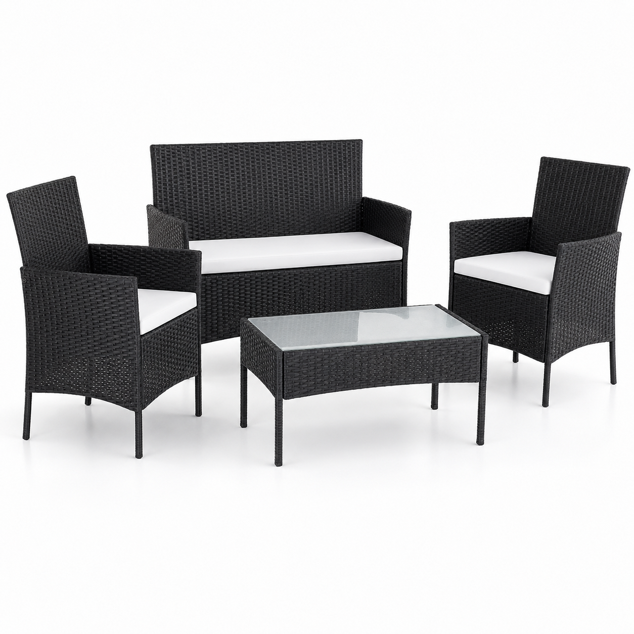 Juego Terraza Rattan 4 piezas.