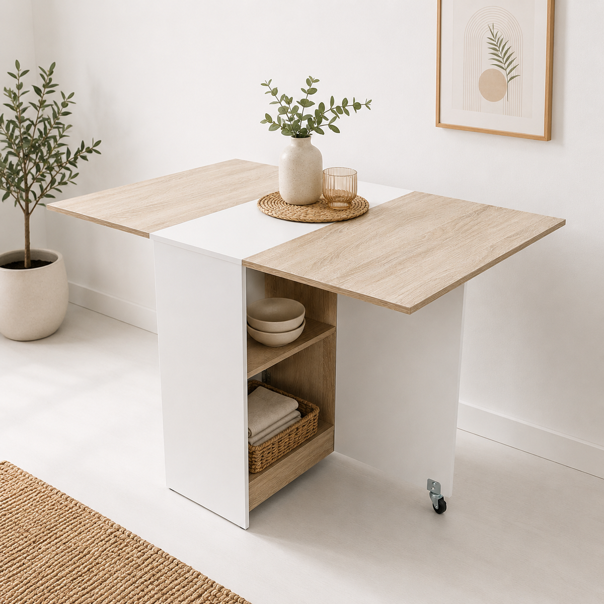 Mesa plegable Comedor o Cocina Acacia Arena