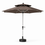Quitasol 2.7m redondo Gris con base para outdoor disponible online en El Container