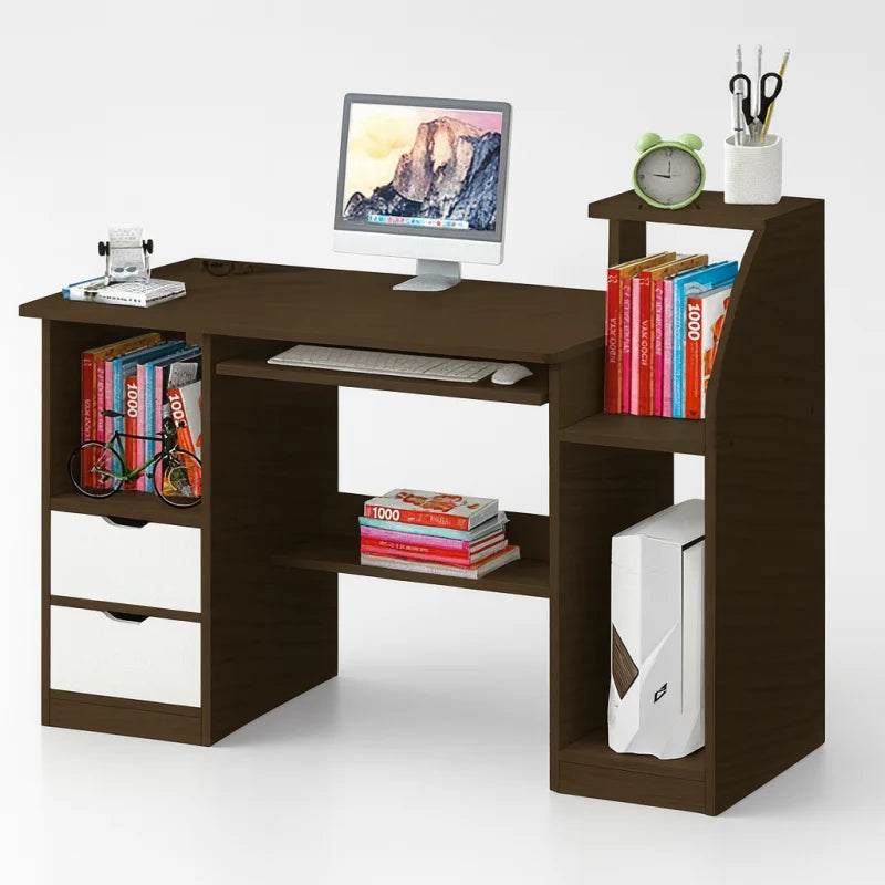 Escritorio para computador con gavetas Wood