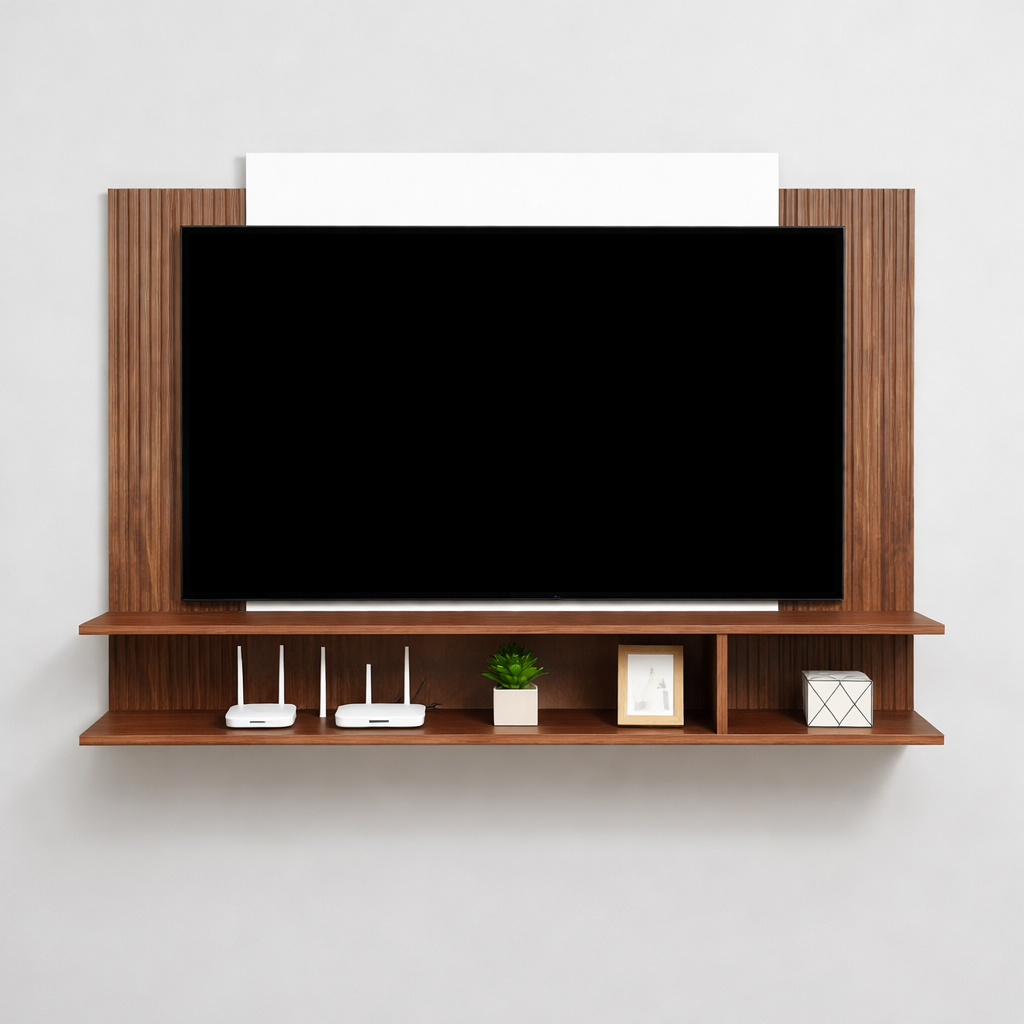 Panel TV 50" Home Nova Madera Oscura