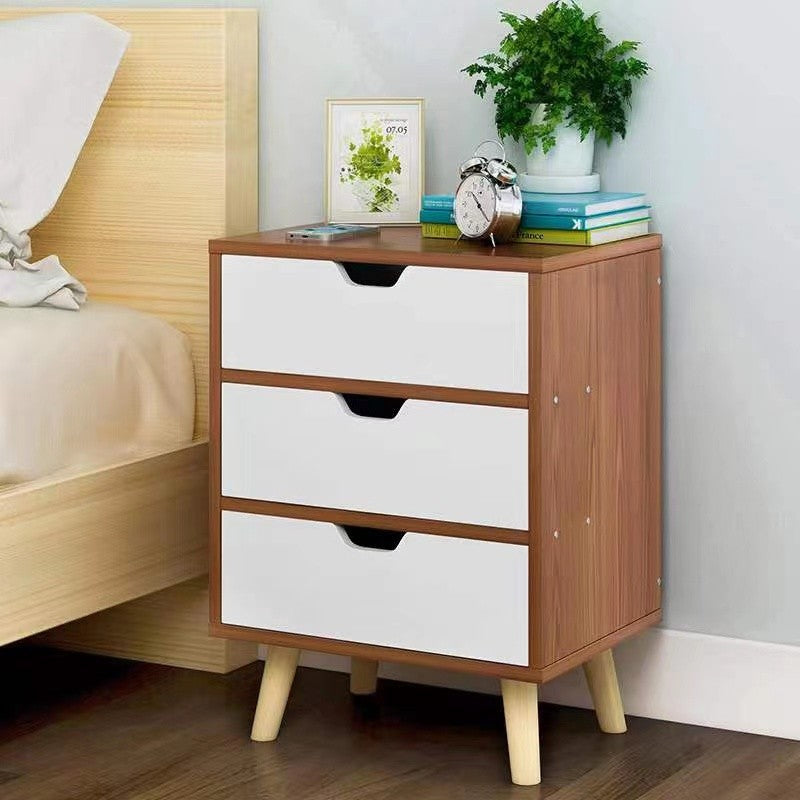 Velador 3 Niveles White&Brown