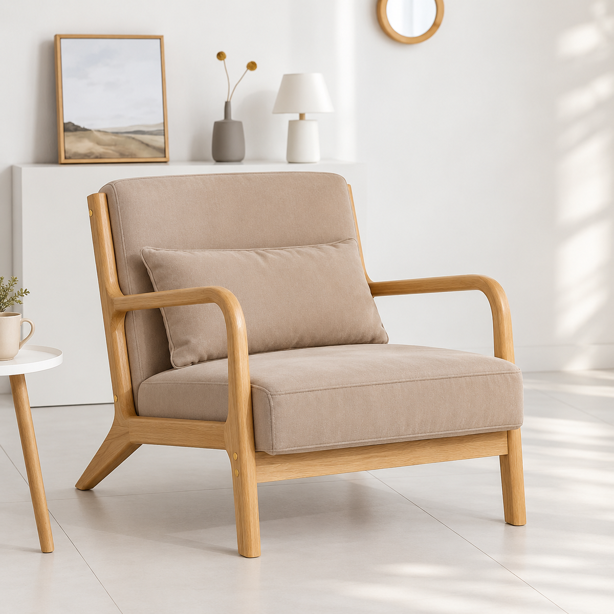 Sillón Lounge Askja - Beige Claro
