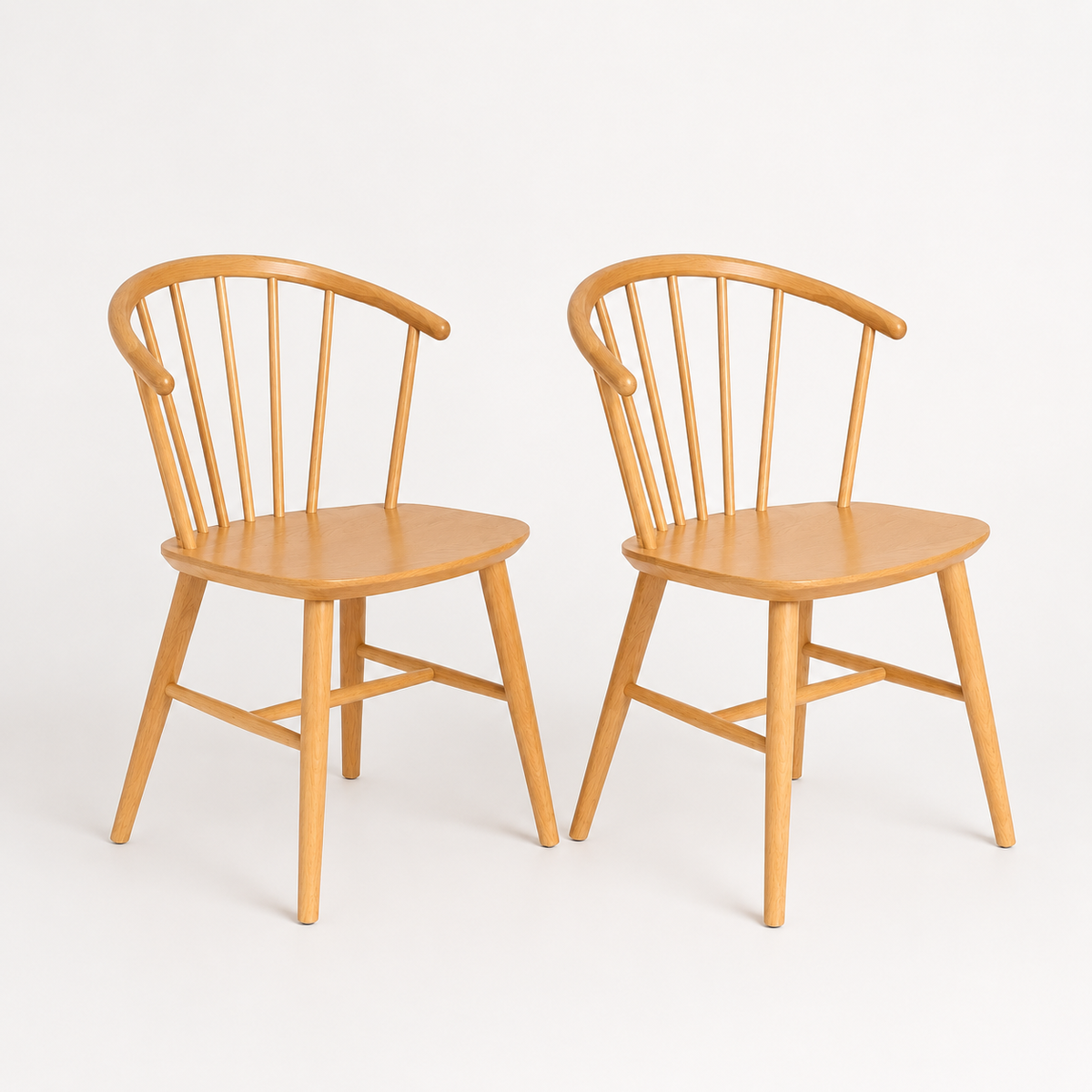 Pack de 2 Sillas Lykke de Madera - Natural