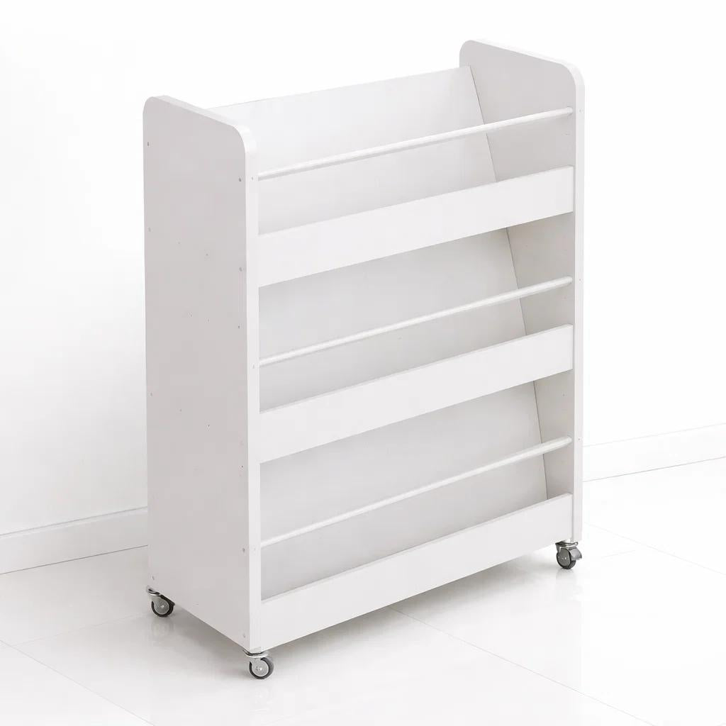 Estanteria con ruedas 3 niveles blanca