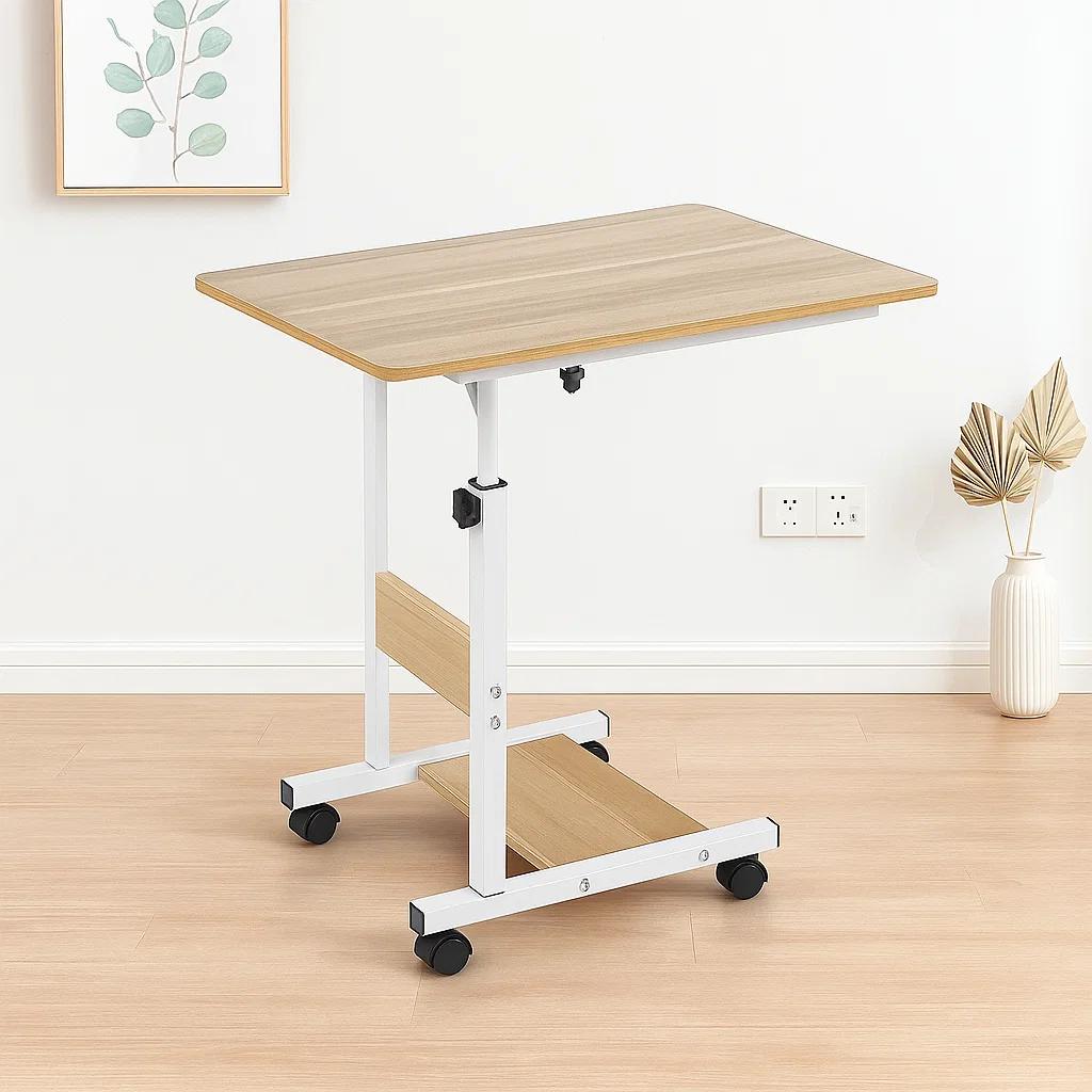 Mesa escritorio ajustable para computador roble