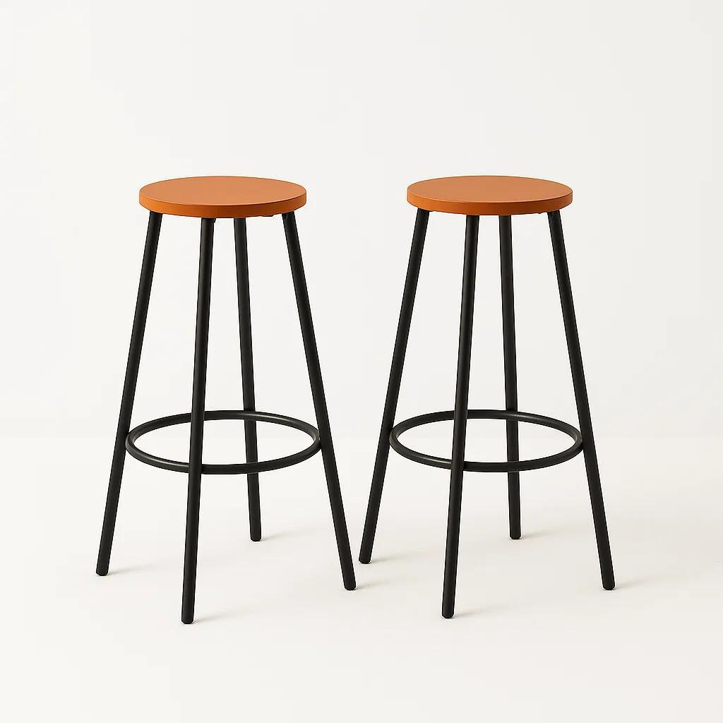 Pack de 2 Pisos taburete de bar elipse industrial
