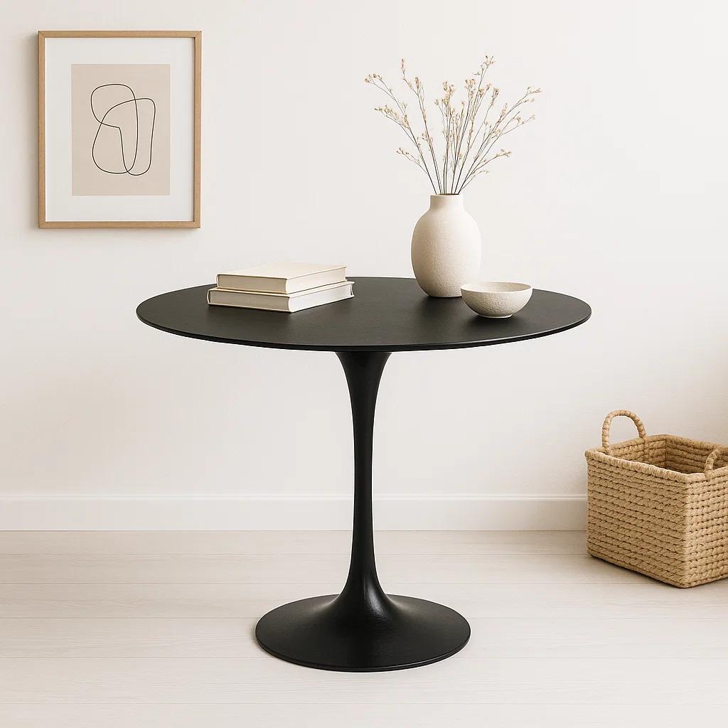 Mesa de Comedor Tulip 80cm - Negra