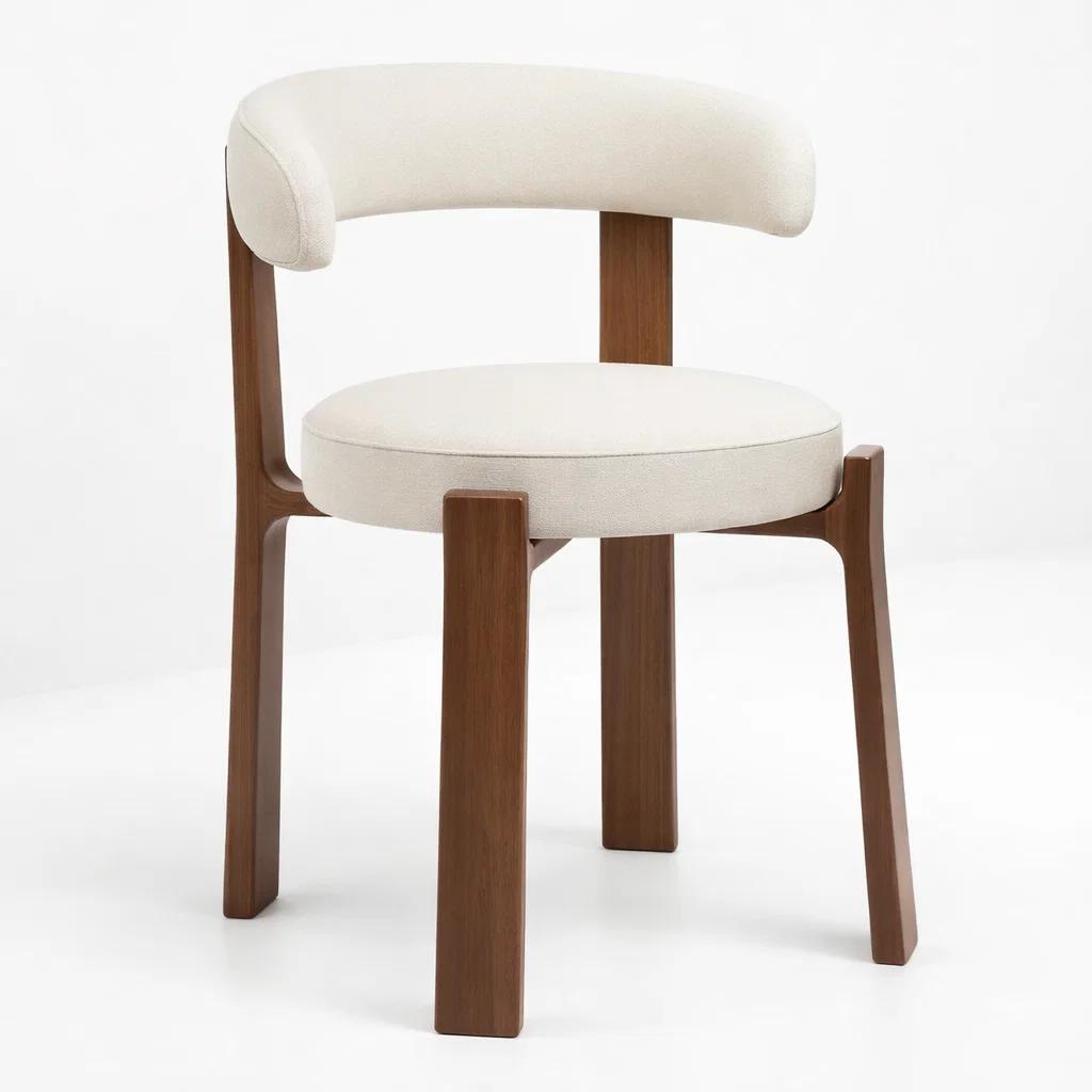 Silla Sitial Hima Respaldo Curvo -  Blanca