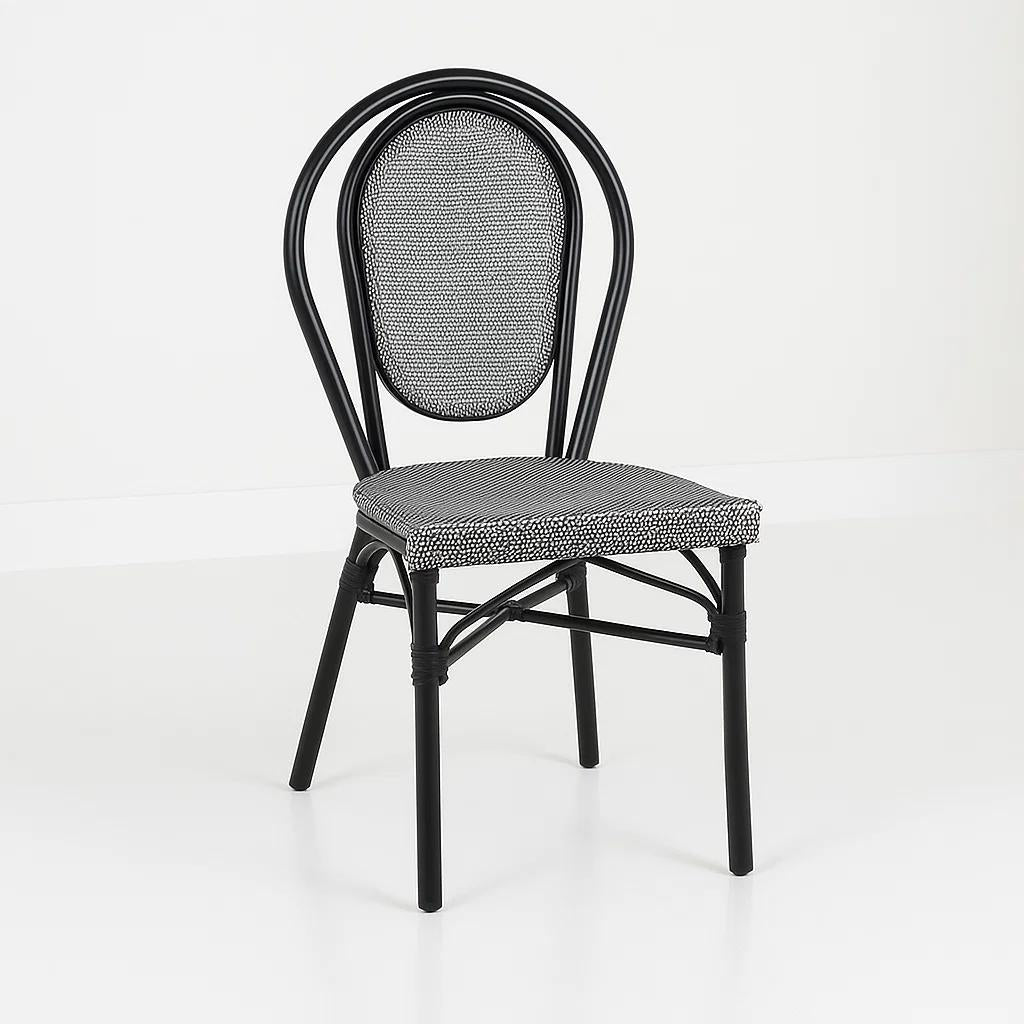 Silla Provence Parisina Rattan - Gris Claro
