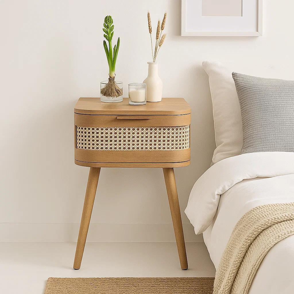 Velador Siena Rattan 38x54 - Natural