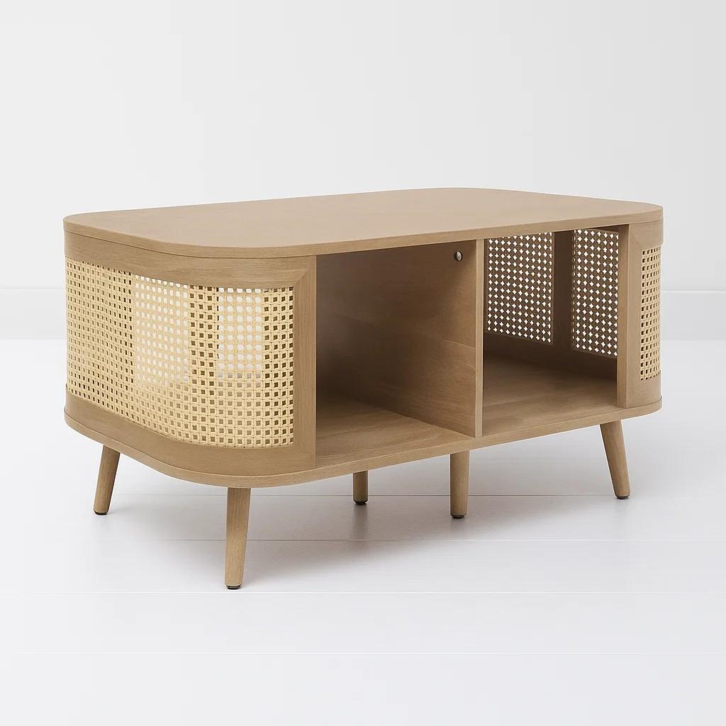 Mesa de Centro Siena Rattan - Natural