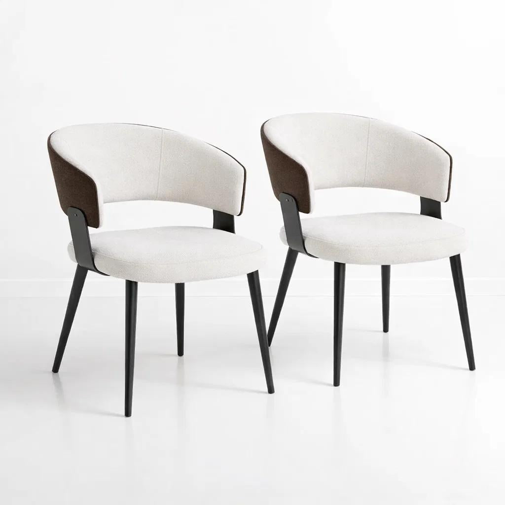 Pack de 2 Sillas KLOPS Velvet - Blanca