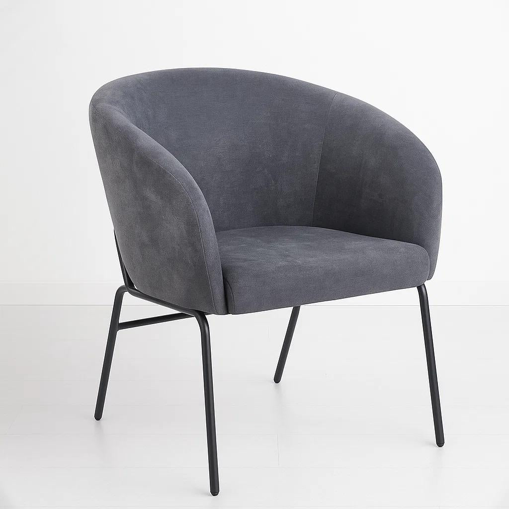 Sillón Arko de Terciopelo - Gris