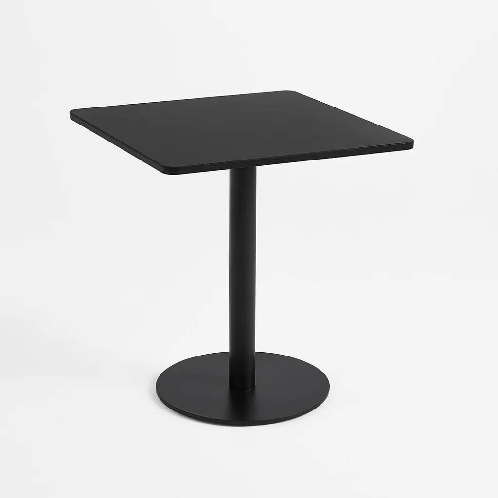 Mesa restaurant 70x70 Tubo Metal cubierta MDF