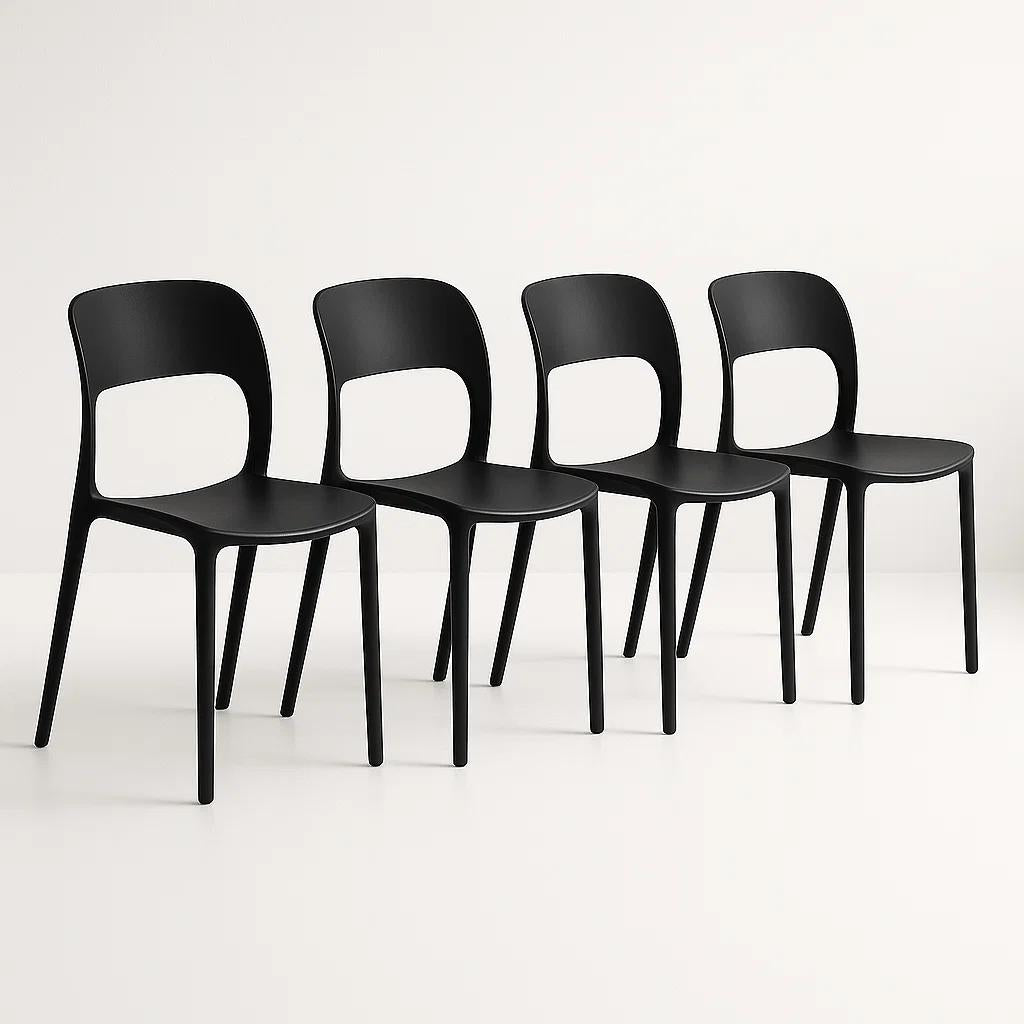 Pack de 4 Sillas Kentucky - Negras
