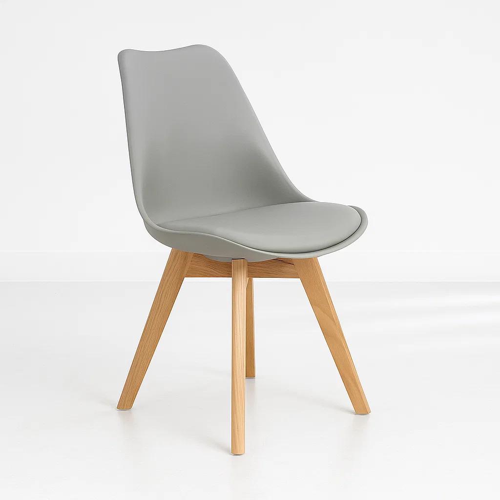 Silla Tulip Acolchada - Gris