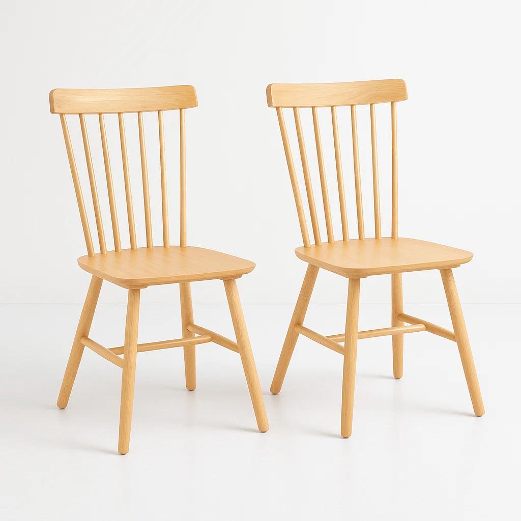 Pack de 2 Sillas Windsor Madera - Natural
