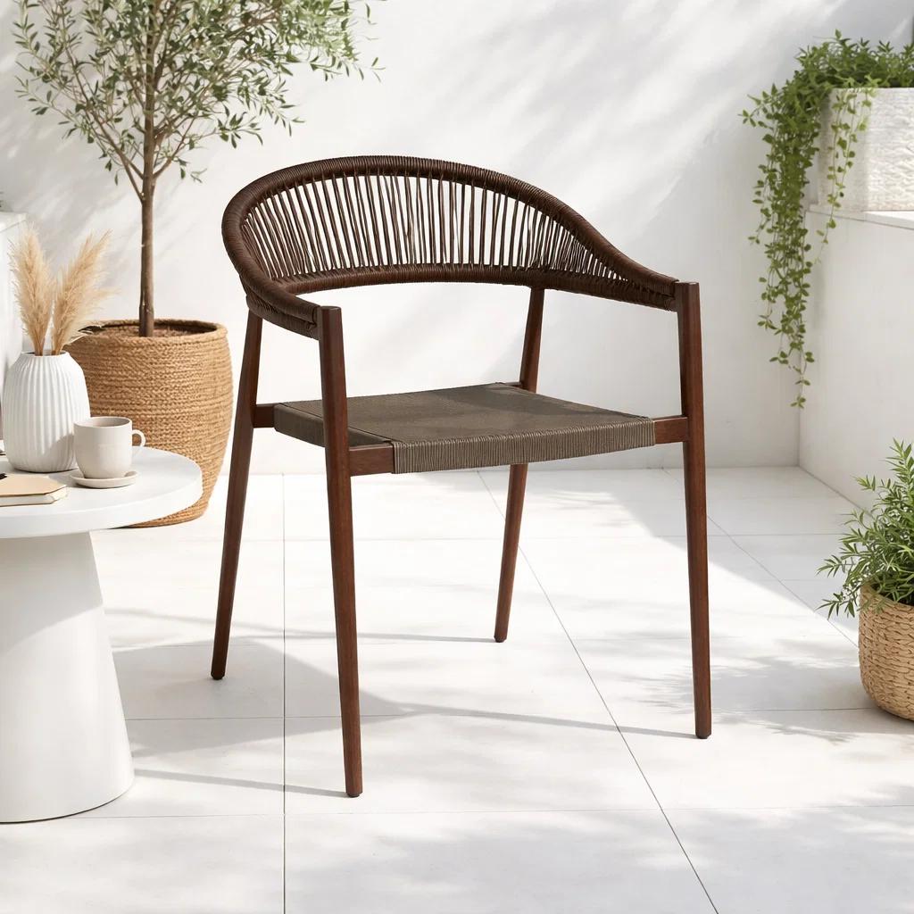 Silla de Terraza Douce - Aluminio y Rattan