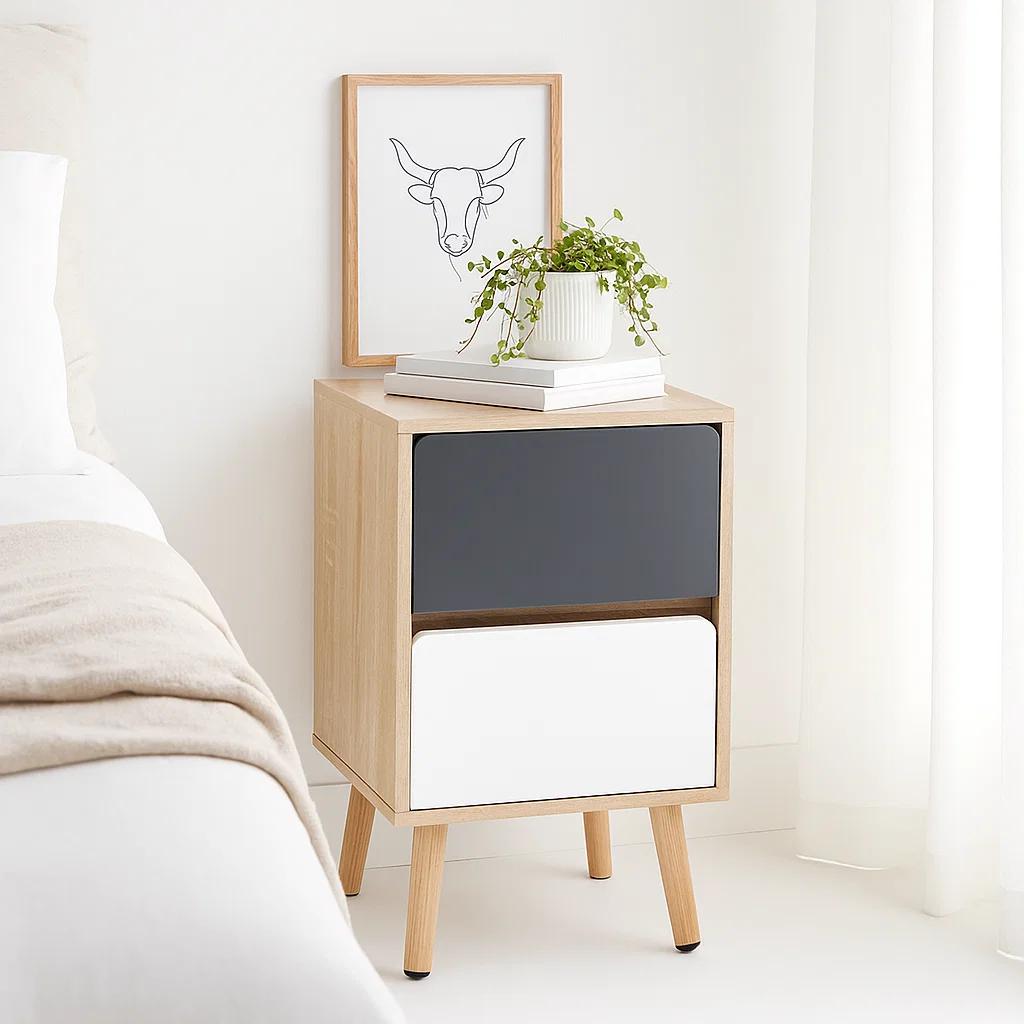 Pack de 2 Veladores Nordic 35x30x56