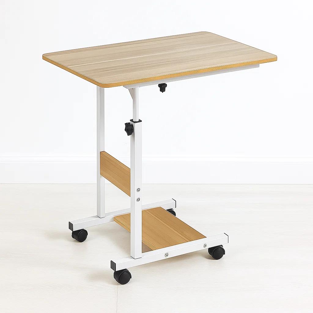 Mesa escritorio ajustable para computador roble