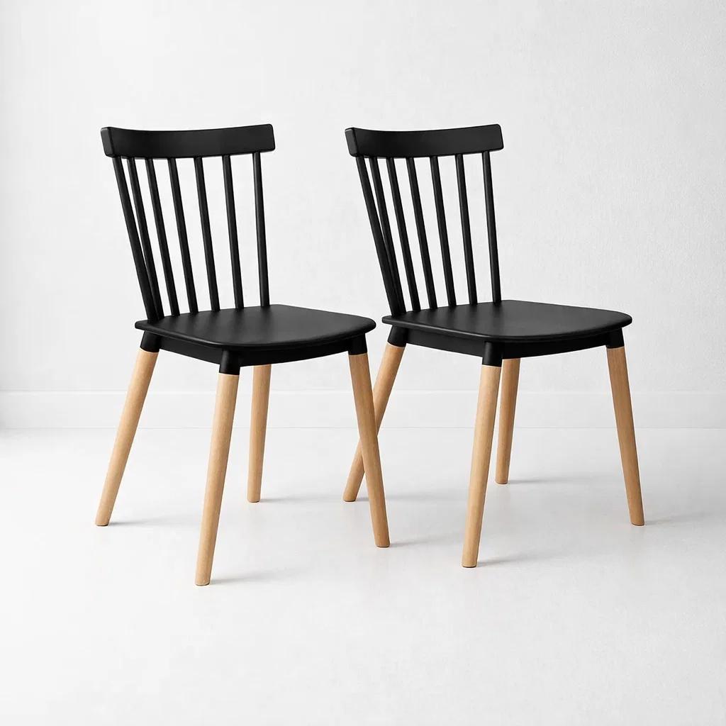Pack de 2 Sillas Windsor Negras
