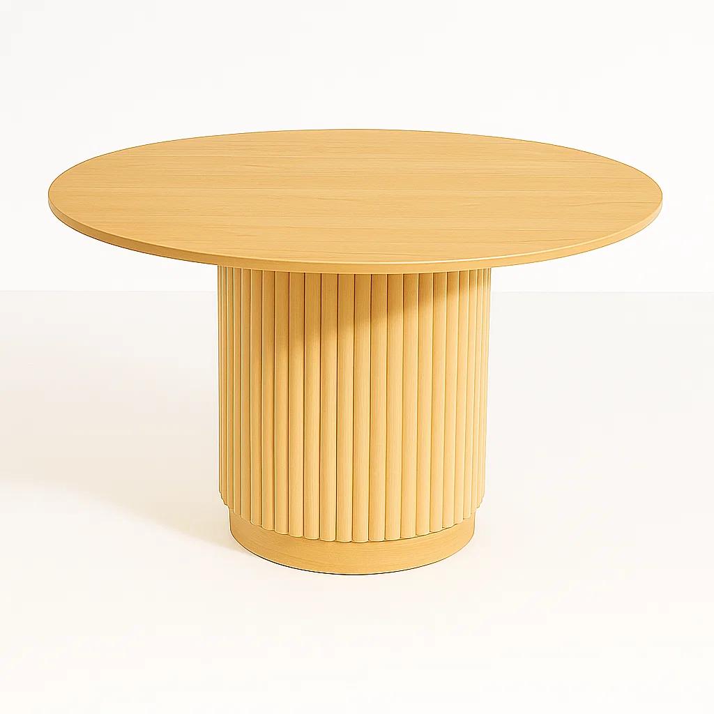 Mesa Redonda Nórdica Armonía de 130 cm Madera Natural