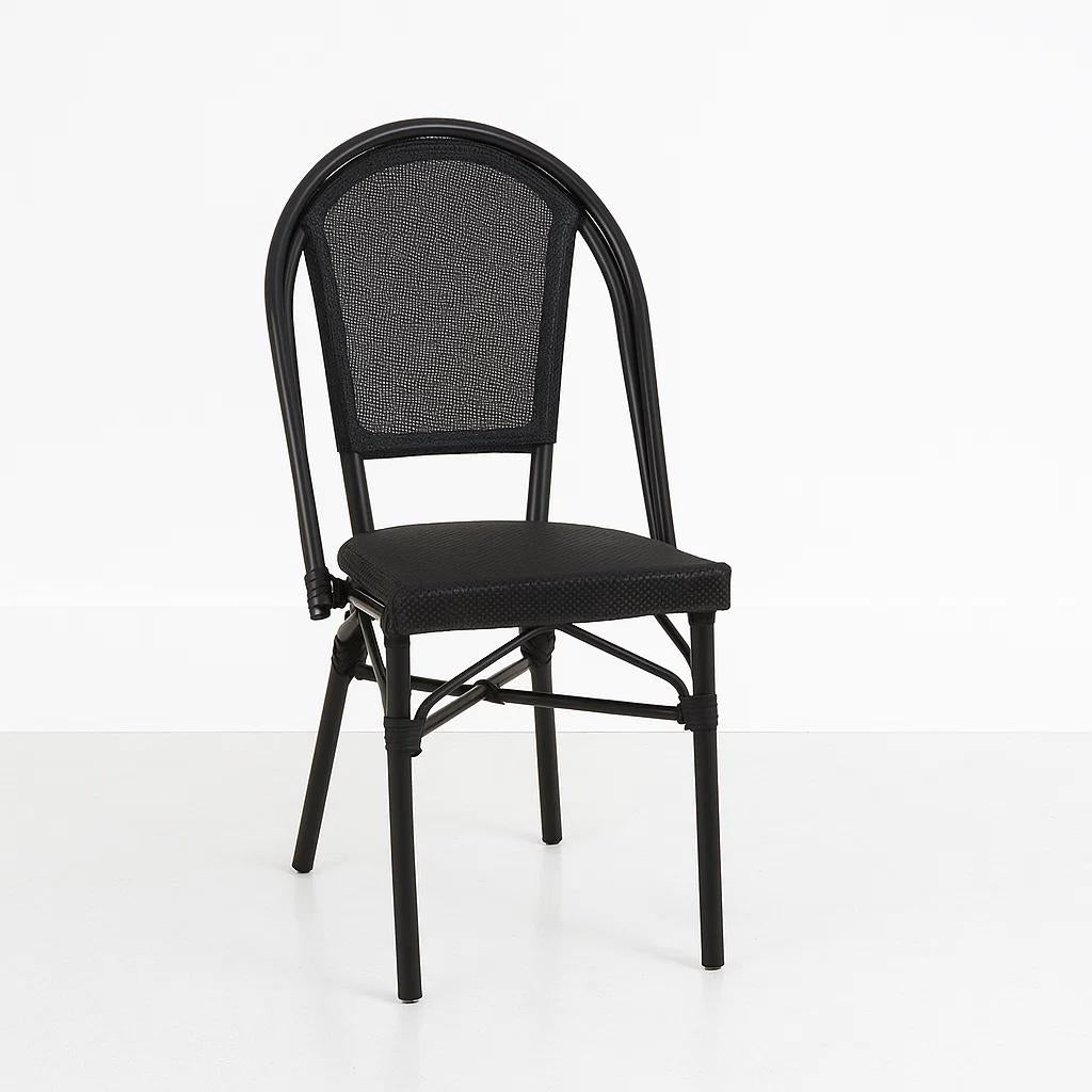 Silla Bistro Parisina Textileno - Negro