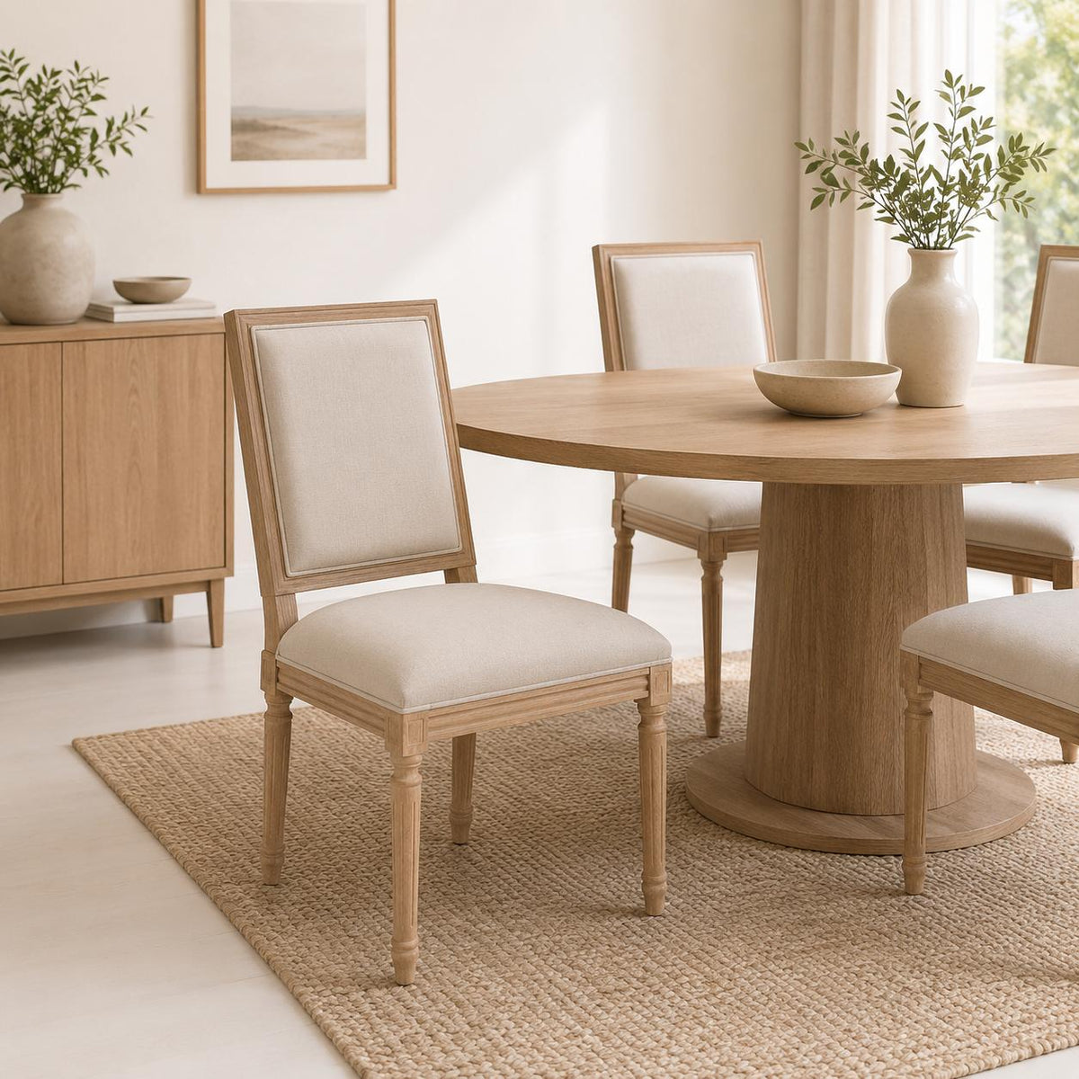 Pack de 2 Sillas de comedor Mazga 58x52x98