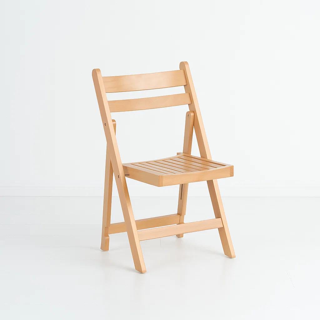 Silla Duna Plegable de Madera Natural