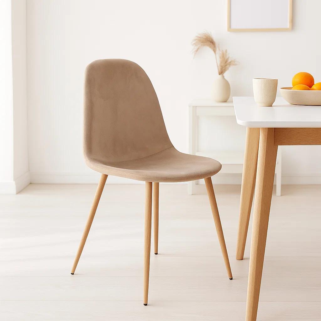 Silla Spoon Velvet - Beige