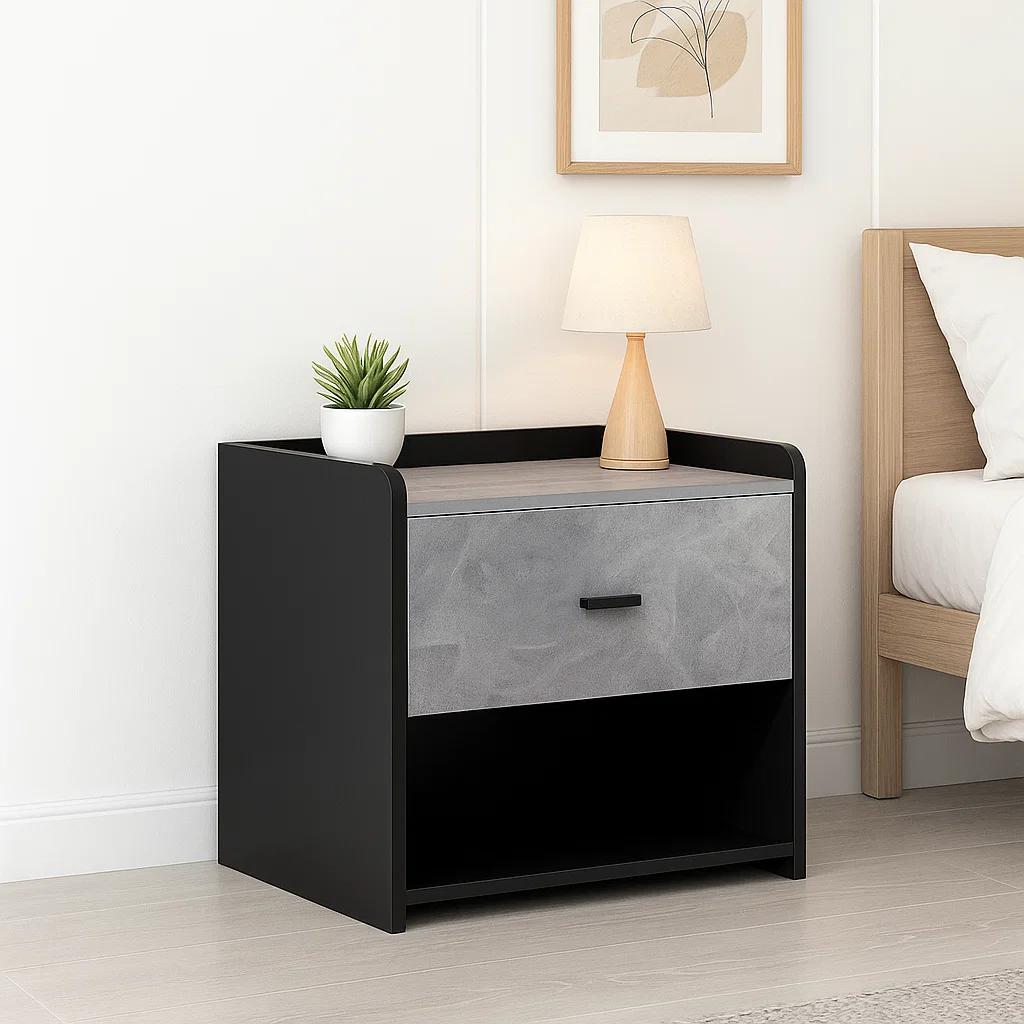 Velador Marmol MDF 30x40 - Gris