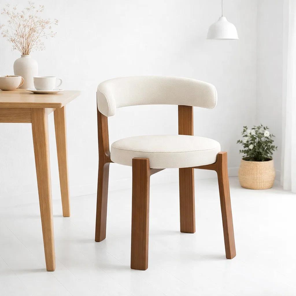 Silla Sitial Hima Respaldo Curvo -  Blanca