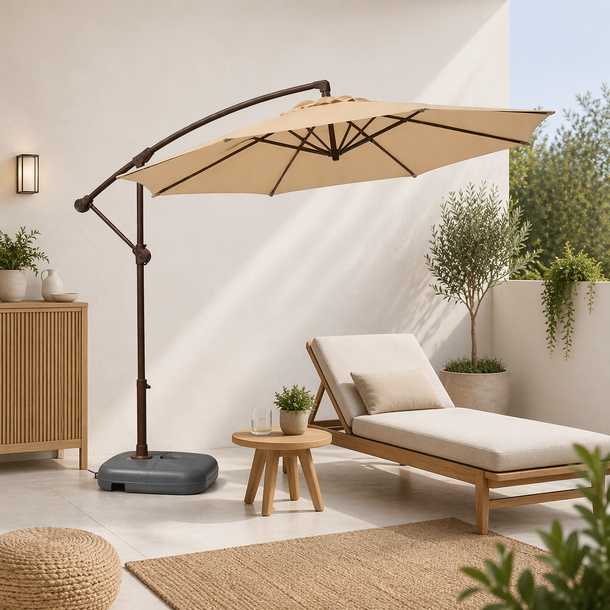 Quitasol Lateral 3M Terraluxe Beige